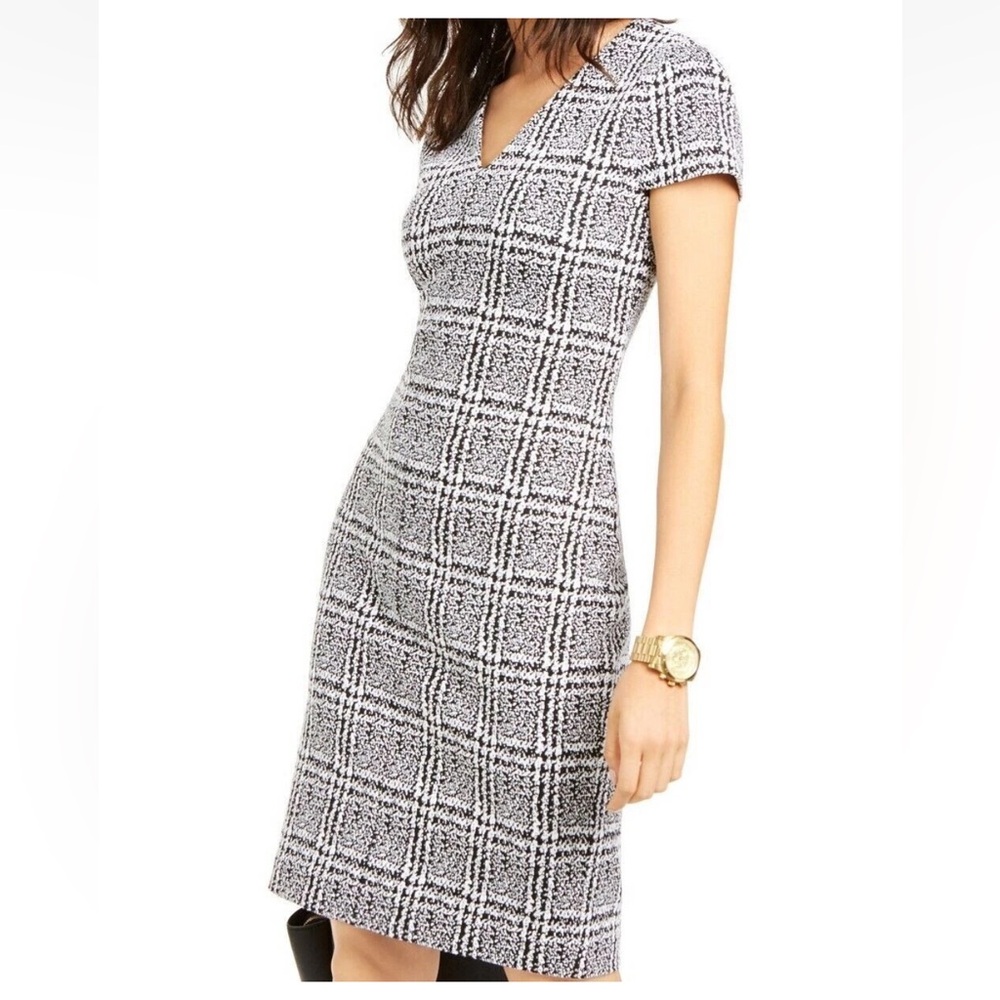 MICHAEL Michael Kors Sheath dress Black and White plaid women’s size small
